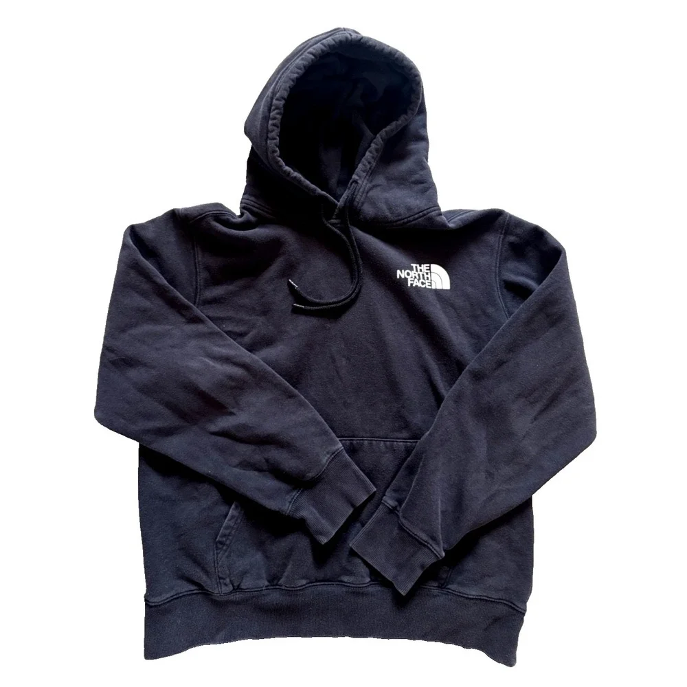 North Face Men's Black Pullover‎ Hoodie Size Medium